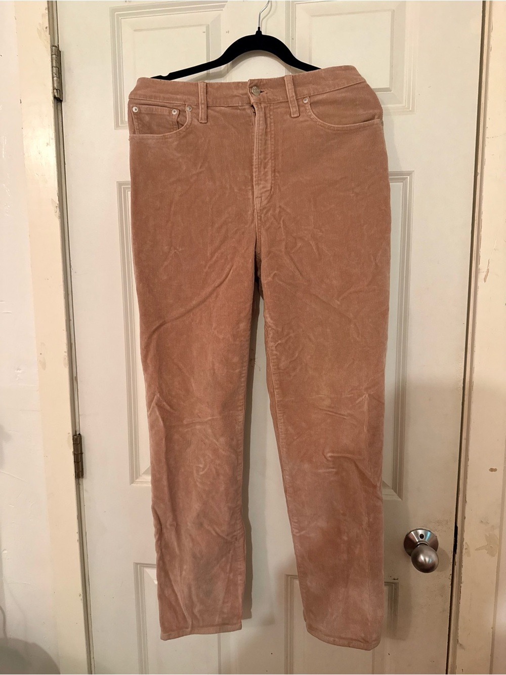 Madewell Corduroy Jeans in Dusty Rose - Classic Straight Fit